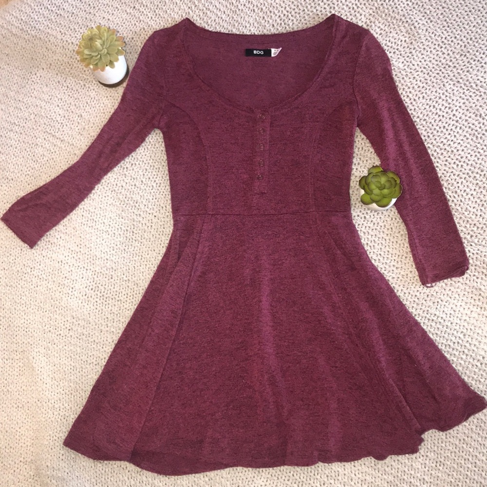 Urban outfitters SIZE M burgundy dress